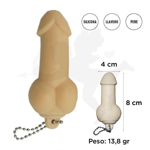 Dildo estirable con cadena