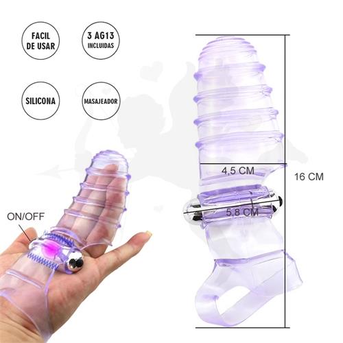 Scutum : Funda Dedos Vibrador  Estimulacion
